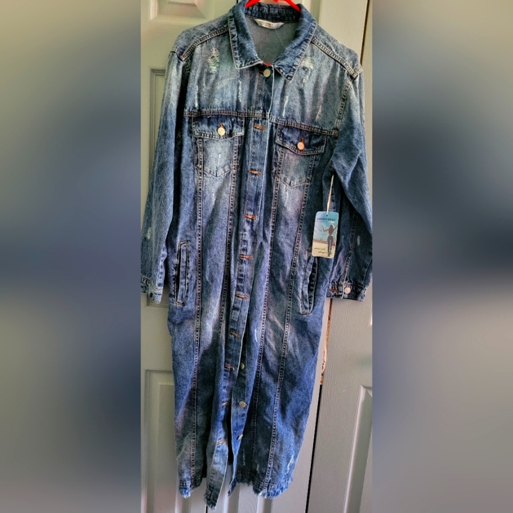 Denim Dress Coat